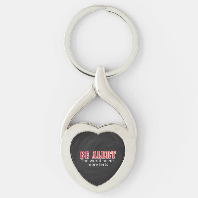 Be Alert Key Ring (Front)
