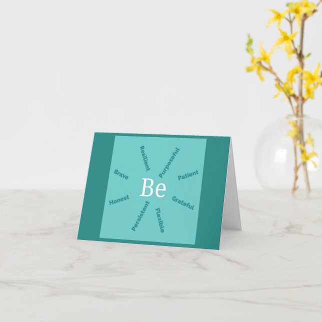Be Amazing Card (Yellow Flower)
