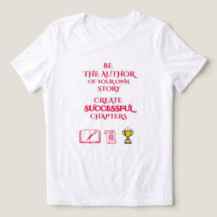 BE AMBITIOUS CRIMSON PINK WHITE GRAPHIC WOMEN'S Tri-Blend SHIRT