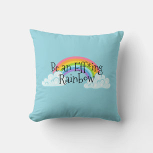 Be an Effing Rainbow Cushion