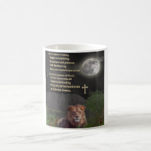 Be anxious for nothing christian mug