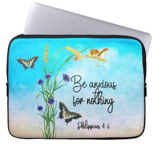 Be anxious for nothing Philippians 4:6 15 Laptop Sleeve