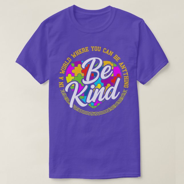 Be Anything Be Kind Flower Gift T-Shirt (Design Front)