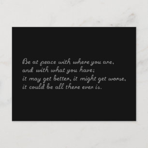 Be At Peace Postcard