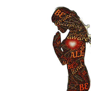  Be Aware Awake Inspirational Word Art Design    Poster