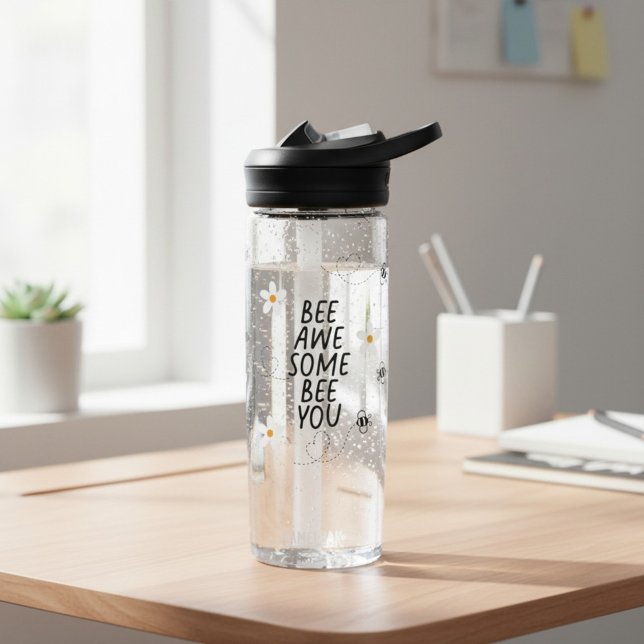Be Awesome Motivational Quote Water Bottle (Creator Uploaded)