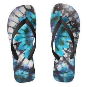 Be Awesome Tie Dye Design Thongs