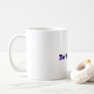 Be Beautiful Purple Black B Logo Mug