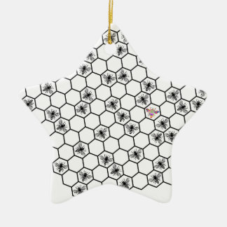be bee different bees bee bees ceramic ornament