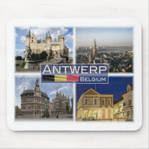 BE Belgium - Antwerp - Het Steen - Cathedral Mouse Pad