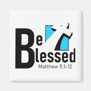 Be Blessed With Cross & Scripture Magnet