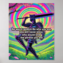 "Be bold, be you" High-quality matte poster paper