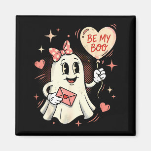 Be boo ghost heart balloon valentine love letter magnet