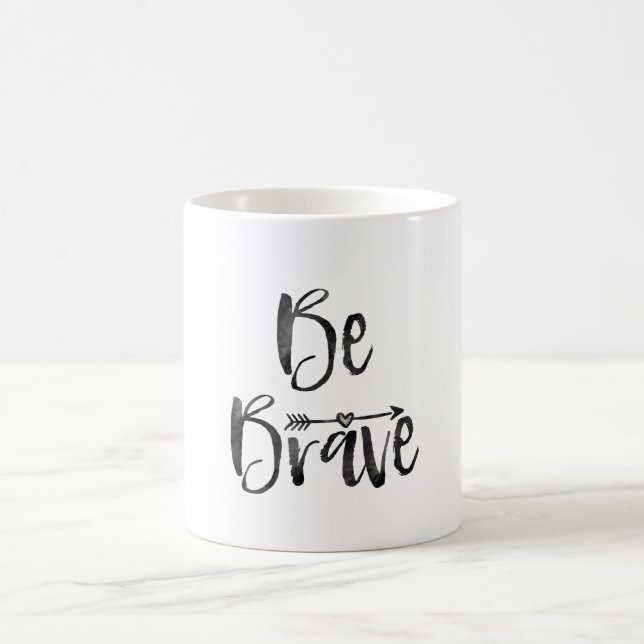 Be Brave Arrow with Heart Coffee Mug (Center)