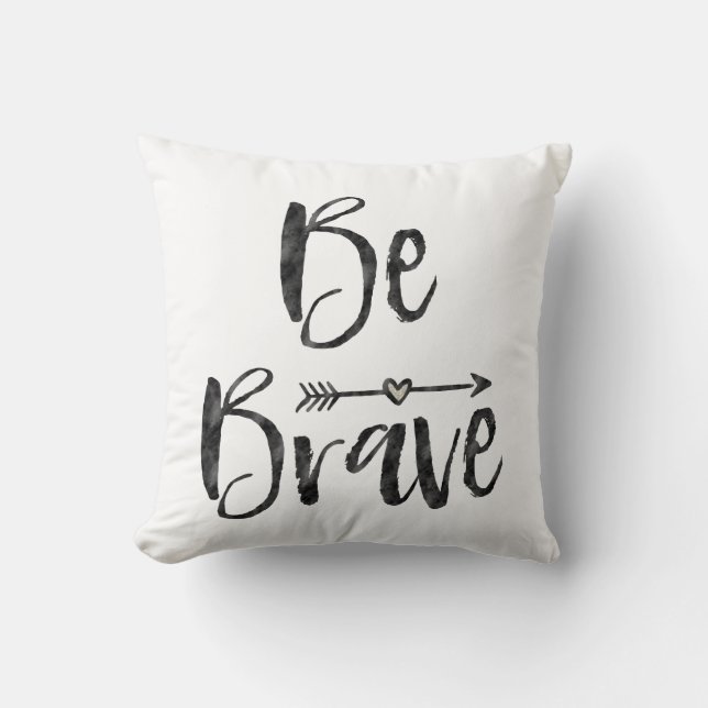 Be Brave Arrow with Heart Cushion (Front)