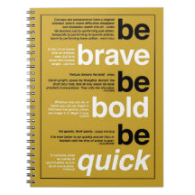 Be Brave. Be Bold. Be Quick. Motivational Quotes