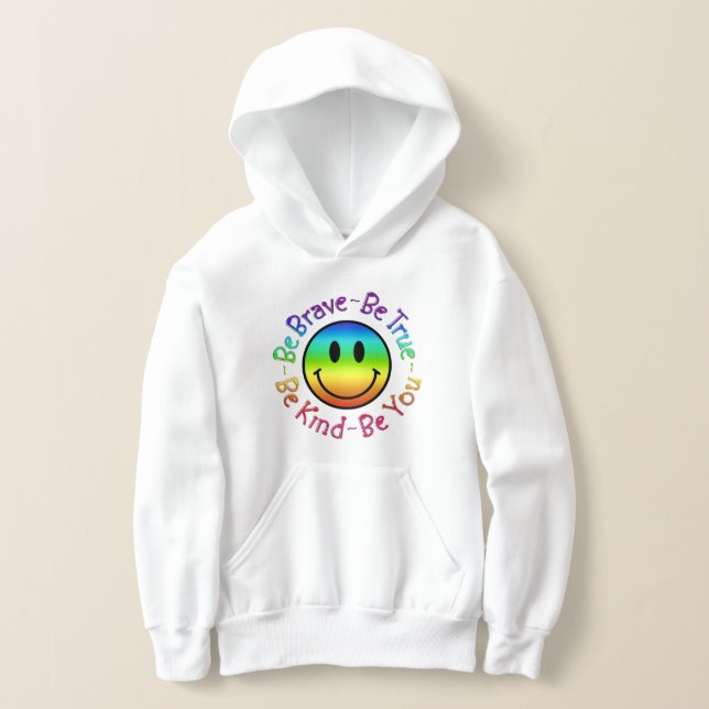 Be Brave Be You Colourful Smile Face  Design (Laydown)