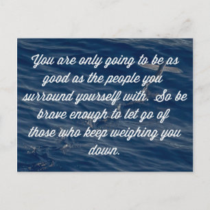 Be Brave Enough Quote Postcard