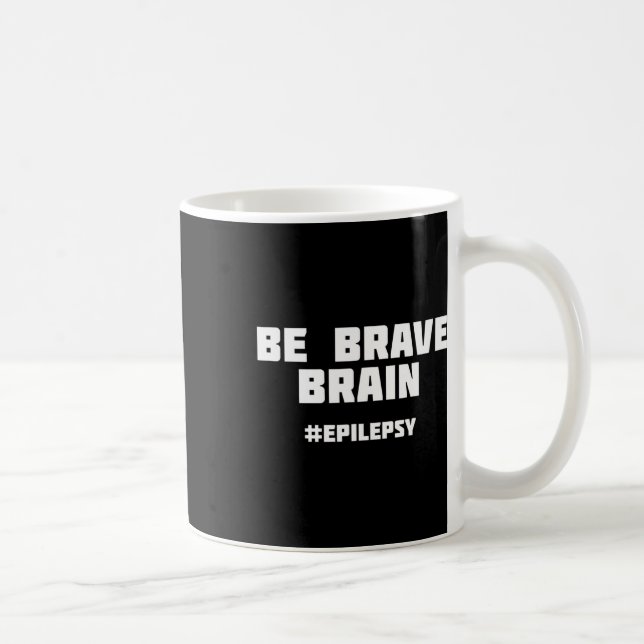 Be Brave Epilepsy Awareness  Coffee Mug (Right)