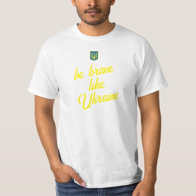 Be brave like Ukraine Men's Value T-Shirt (Front)