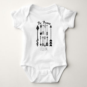 Be Brave Little One Collage of Arrows Baby Boy Bodysuit