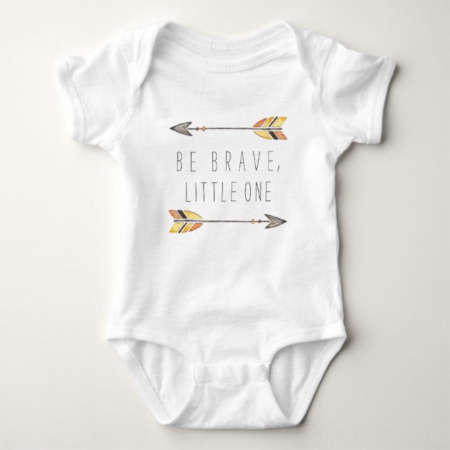 Be Brave Tribal Arrow Baby Bodysuit (Front)