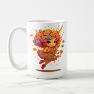 "Be Bright, Be Beautiful" Floral Fairy Mug – Whims