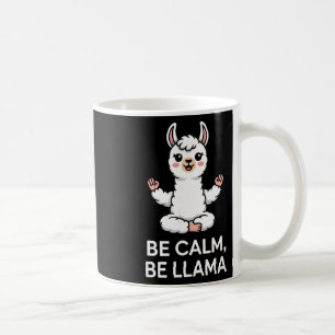 Be Calm Be Llama Meditation Yoga Coffee Mug