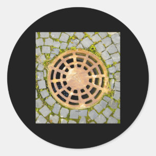 Be Careful Of The Hole Nr 4 Classic Round Sticker