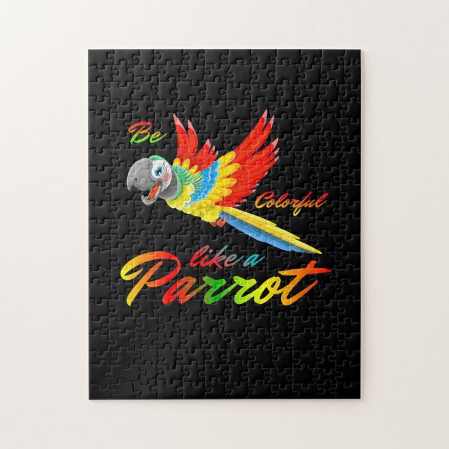 Be Colourful Like A Parrot Jigsaw Puzzle (Vertical)