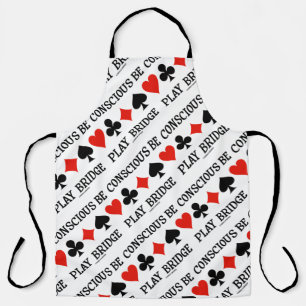 Be Conscious Play Bridge Four Card Suits Apron