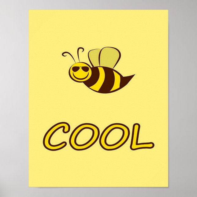 Be Cool, Bee Gifts ,I Love Bee, Beekeeping Gift Poster (Front)