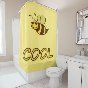Be Cool, Bee Gifts ,I Love Bee, Beekeeping Gift Shower Curtain