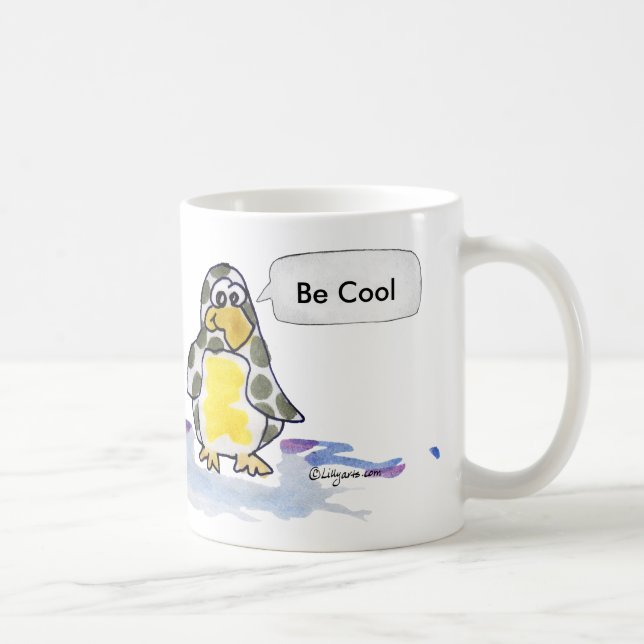 Be Cool Cartoon Penguins Mug (Right)