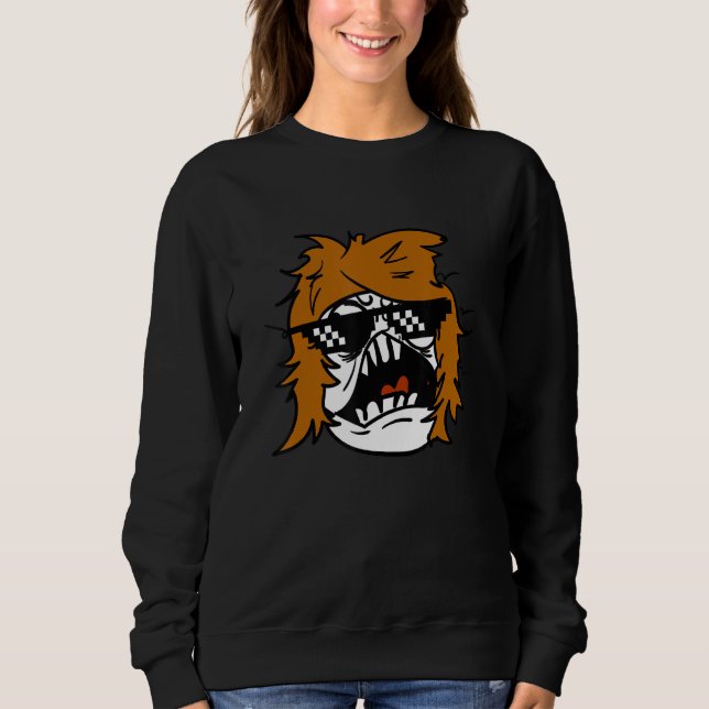 Be Cool & Chill Out  Enjoy Sarcastic Ugly Meme Fac Sweatshirt (Front)