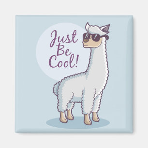 Be Cool Llama Magnet