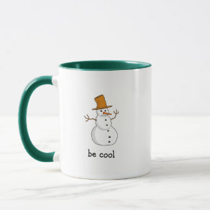 Be Cool Lonely Snowman Coffee Mug
