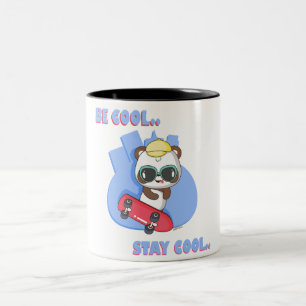 Be Cool, Stay Cool: Animal Frienz Designs for Kids Two-Tone Coffee Mug