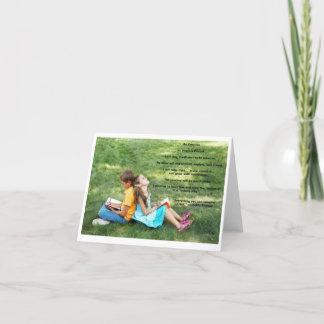 "Be Creative" affirmation note card (blank)