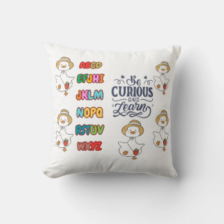 BE CURIOUS AND LEARN CUSHION