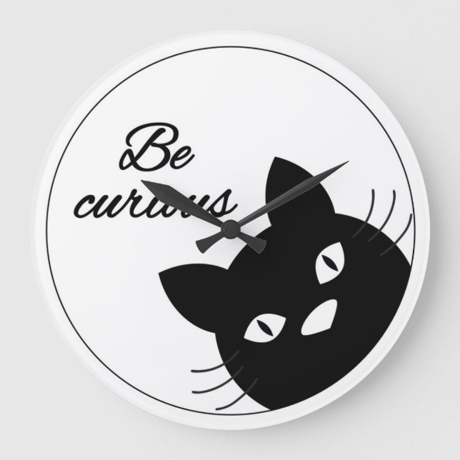Be Curious Large Clock (Front)