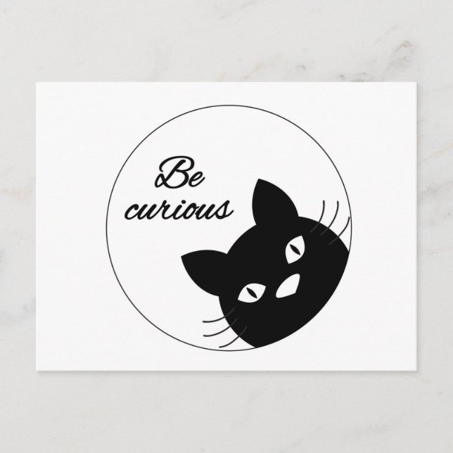 Be Curious Postcard (Front)