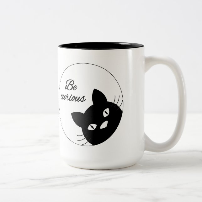 Be Curious Two-Tone Coffee Mug (Right)