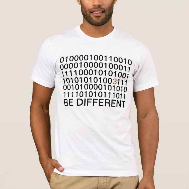 Be Different - Binary - Digital T-Shirts (Front)