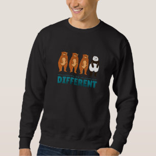 Be Different Brown Panda Bear Sweatshirt
