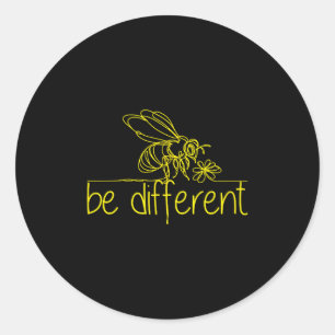 Be Different Classic Round Sticker