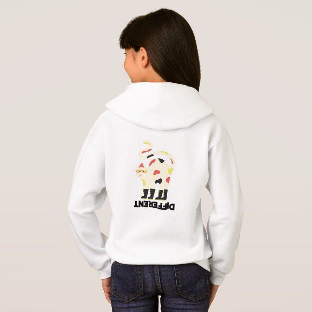 Be different funny funky cat design (Back Full)