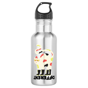Be different funny funky cat design 532 ml water bottle