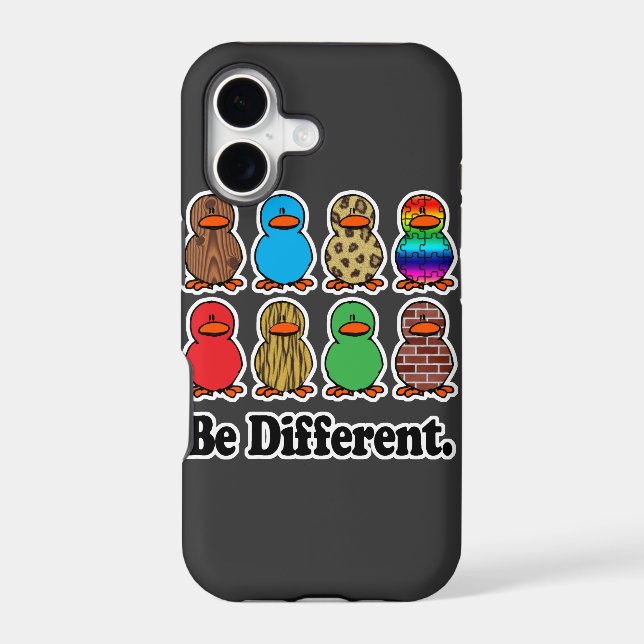 be different funny pattern ducky ducks (Back)