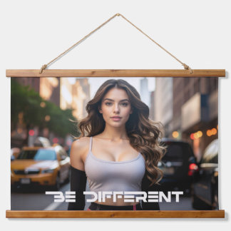 BE DIFFERENT HANGING TAPESTRY
